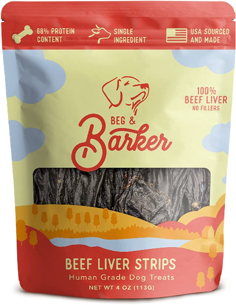 Beg & Barker Dog Strips Beef Liver 4Oz