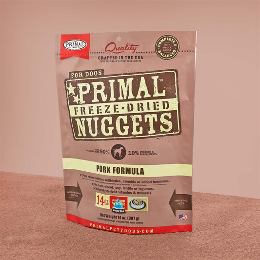 PRIMAL DOG FREEZE-DRIED NUGGETS PORK 5.5oz