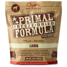 Primal Pet Foods Freeze Dried Dog Food 5.5 Oz.- Lamb