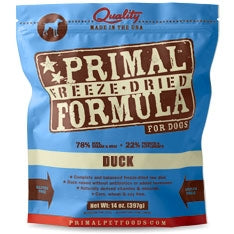 Primal Pet Foods Freeze Dried Dog Food 5.5 Oz.- Duck