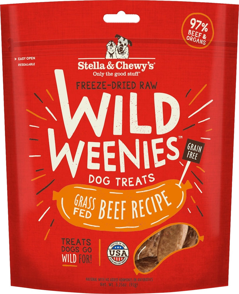 Stella and Chewys Dog Freeze Dried Weenie Beef 3.25 Oz.