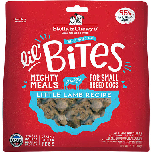 Stella and Chewys Dog Freeze-Dried Lil Bites Lamb 7 Oz
