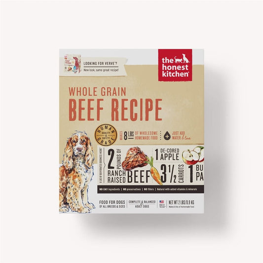 The Honest Kitchen Dog Whole Grain Beef 2 Lbs. Box