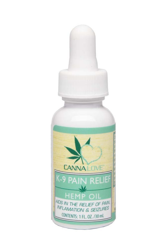 CannaLove K-9 Pain Relief Hemp Oil 1 fl. oz