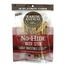 Earth Animal No Hide Beef Chews Dog Treats, 10 Pack - Small