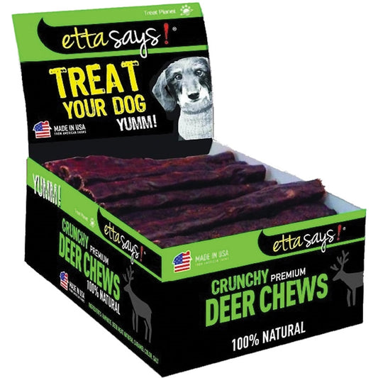 Etta Says Dog Crunch Deer Chew Stick 7In 20 Count