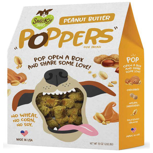 Etta Says! Snicky Snacks Dog Poppers Peanut Butter 10 Oz