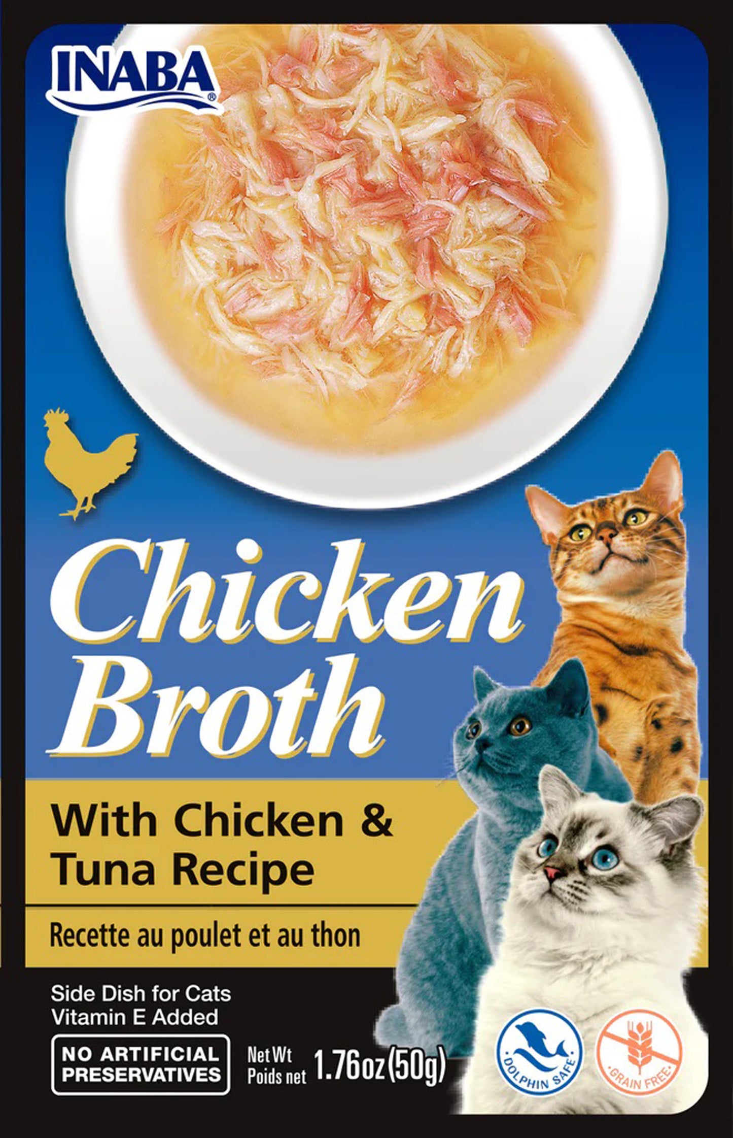 Inaba Cat Broth Chicken Tuna 6Ct/1.76Oz