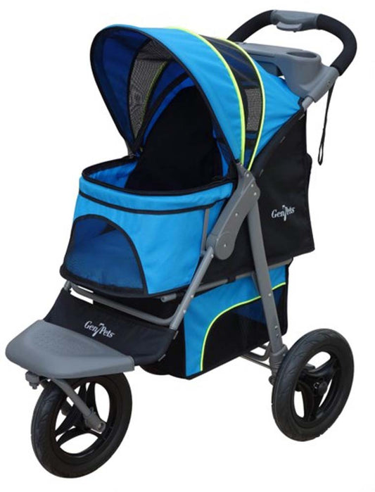 Gen7Pets Jogger Pet Stroller Trailblazer Blue One Size, 26 In