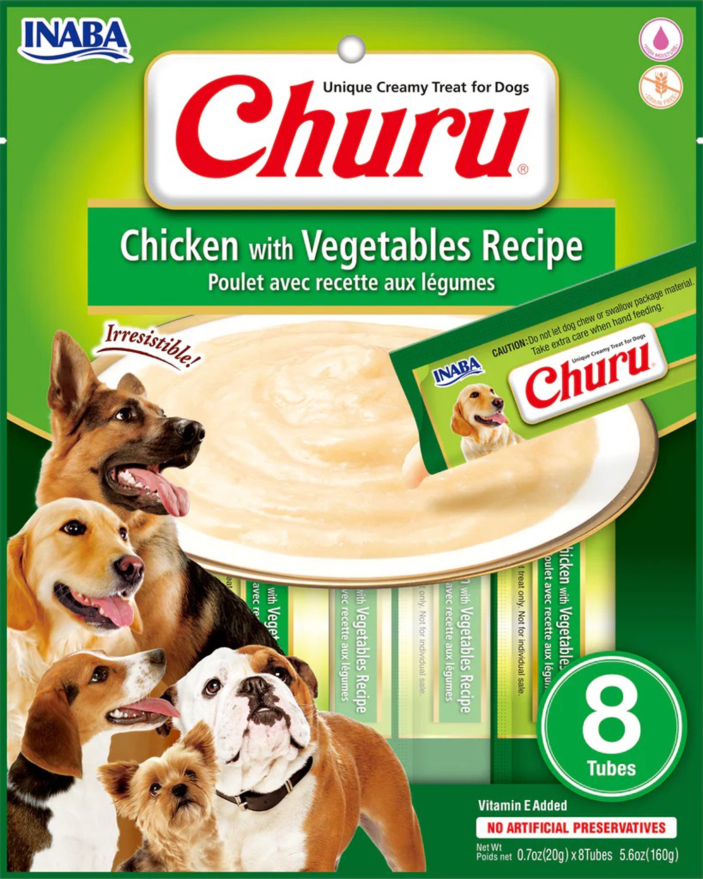 Inaba Dog Churu Chicken Veg 6Ct/5.6Oz