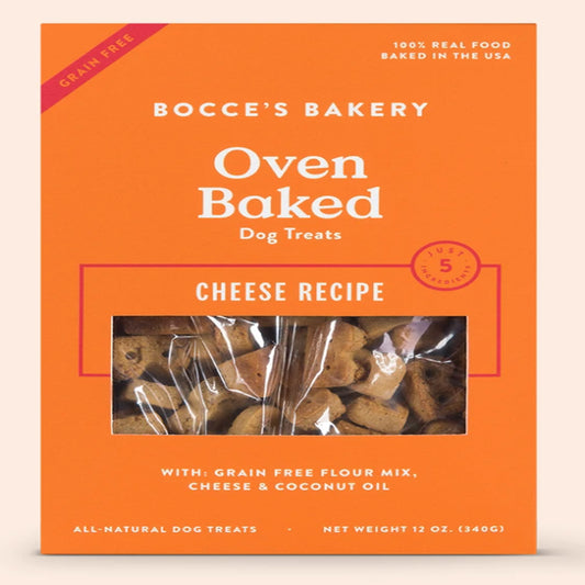 Bocces Bakery Dog Grain Free Biscuit Cheese 12Oz.