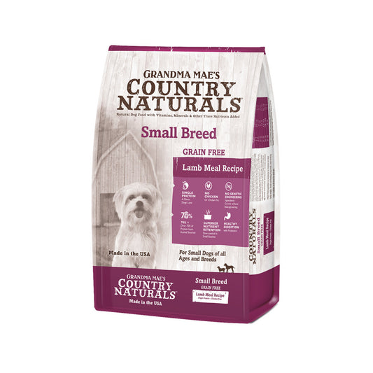 Grandma Mae's Country Naturals Grain Free LID Small Breed Lamb Dog Food 14 lb