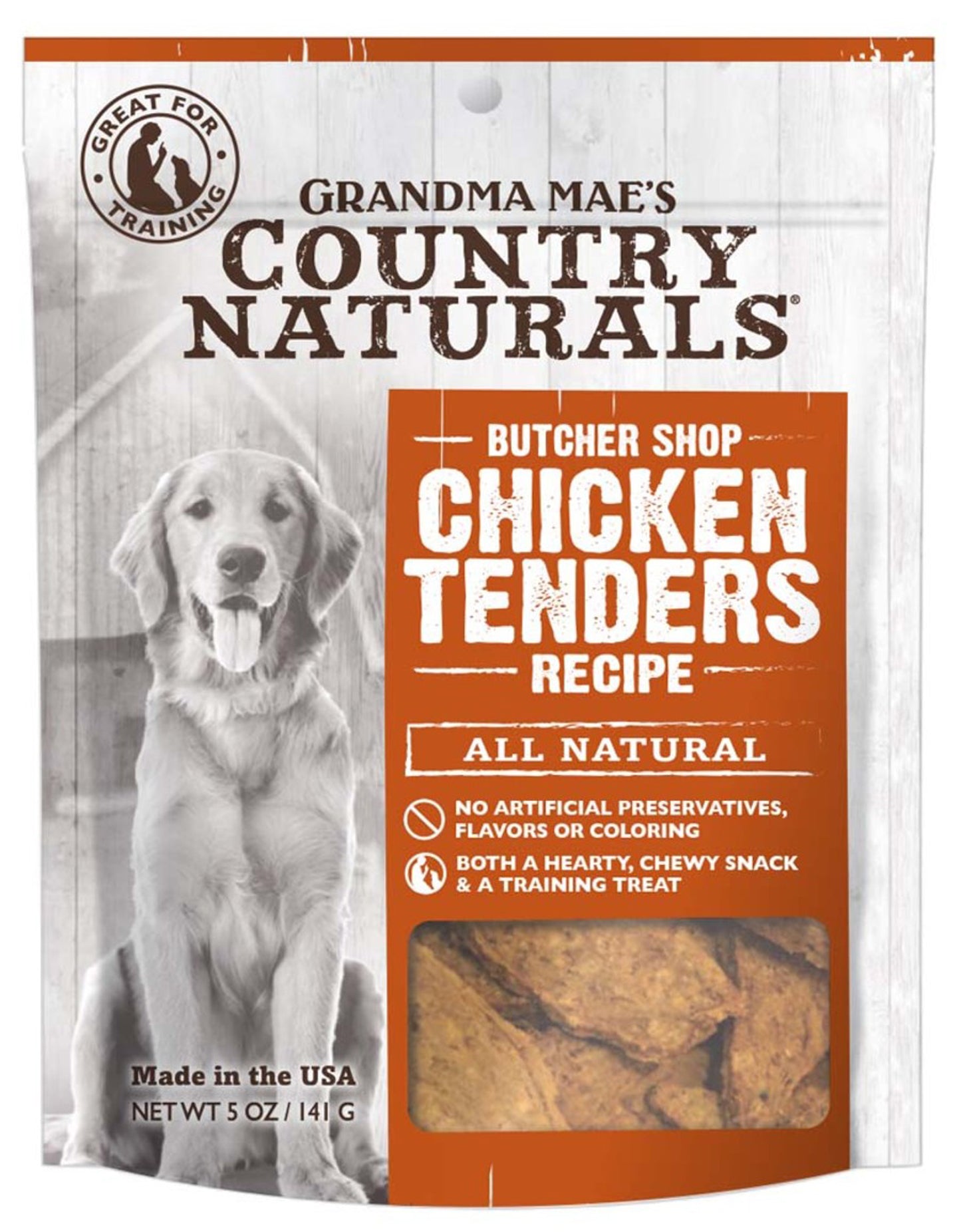 Grandma Mae's Country Naturals Chicken Tenders Dog Treats 5 oz