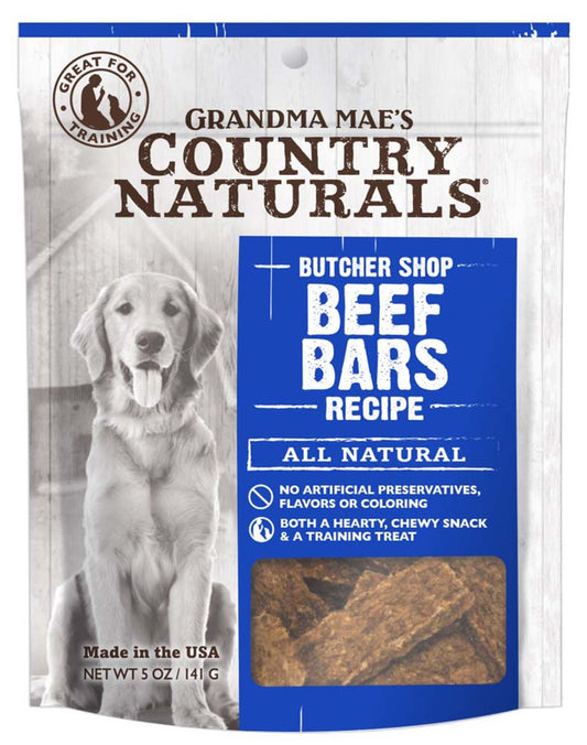 Grandma Mae's Country Naturals Beef Bars Dog Treats 5 oz