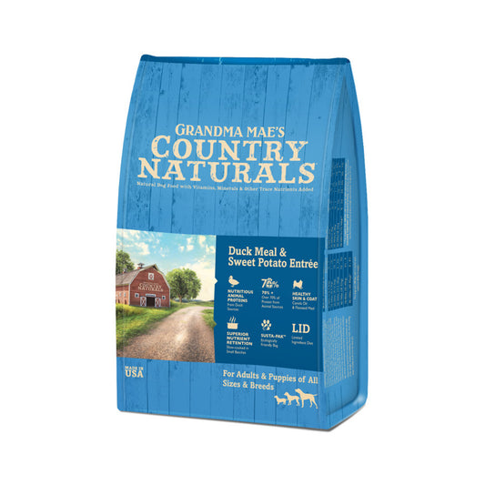 Grandma Mae's Country Naturals Duck Meal & Sweet Potato Dry Dog Food 25 lb