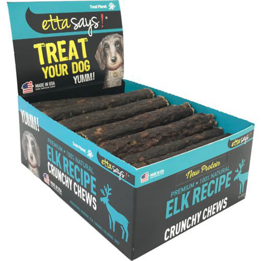 Etta Says Dog Crunch Chew Elk 7 Inches 20 Count