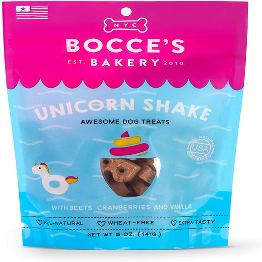 Bocces Bakery Dog Biscuits Unicorn Shake 5Oz.