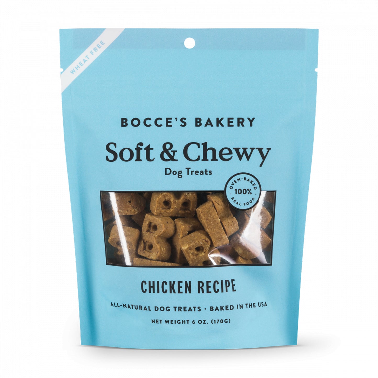 Bocces Bakery Dog Soft and Chewy Chicken 6Oz.