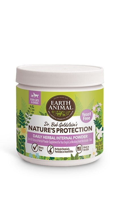 Earth Animal Flea and Tick Program Daily Internal Powder For Dogs 8oz. Yeast Free