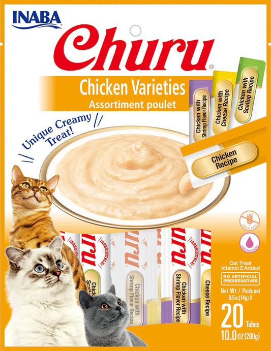 Inaba Cat Churu Chicken 20Ct/5Zvariety Bag