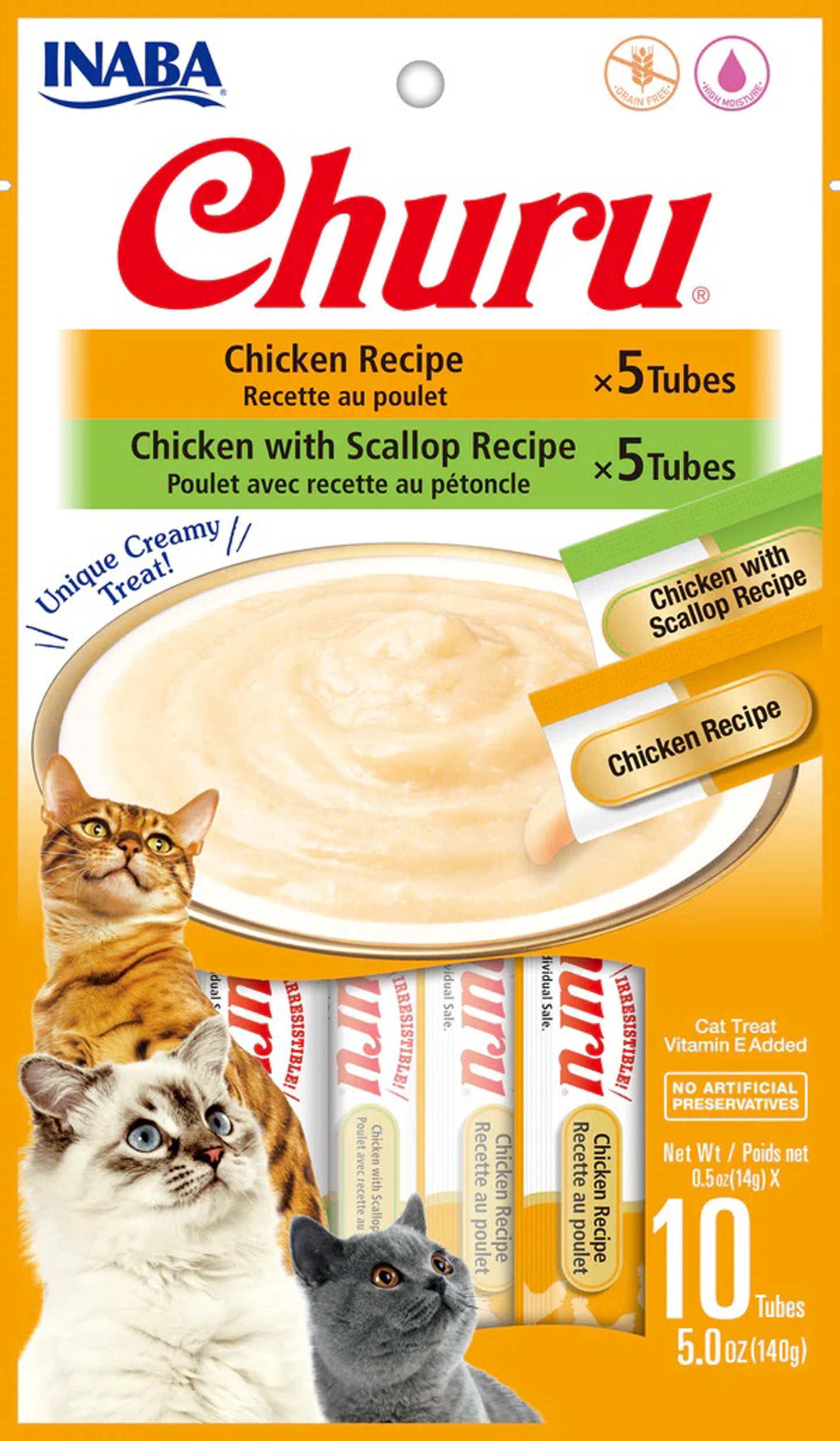 Inaba Cat Churu Chicken 10Ct/5Zvariety Bag