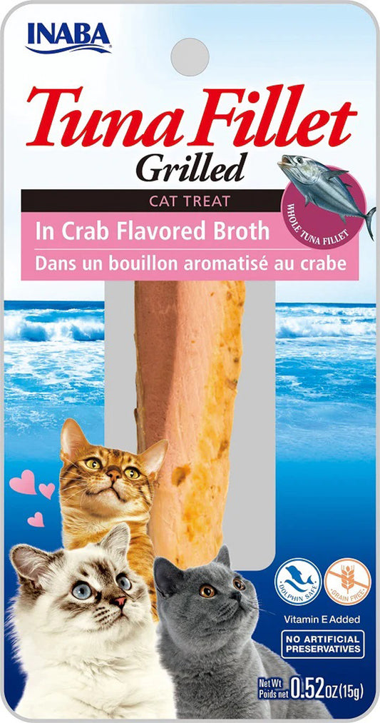 Inaba Cat Grill Fil Tuna /Crab Broth 0.5Oz/6Ct