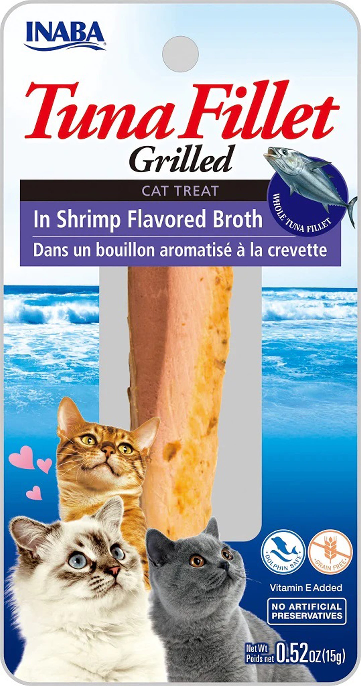 Inaba Cat Grill Fil Tuna/Shrimpbroth 0.5Oz/6Ct