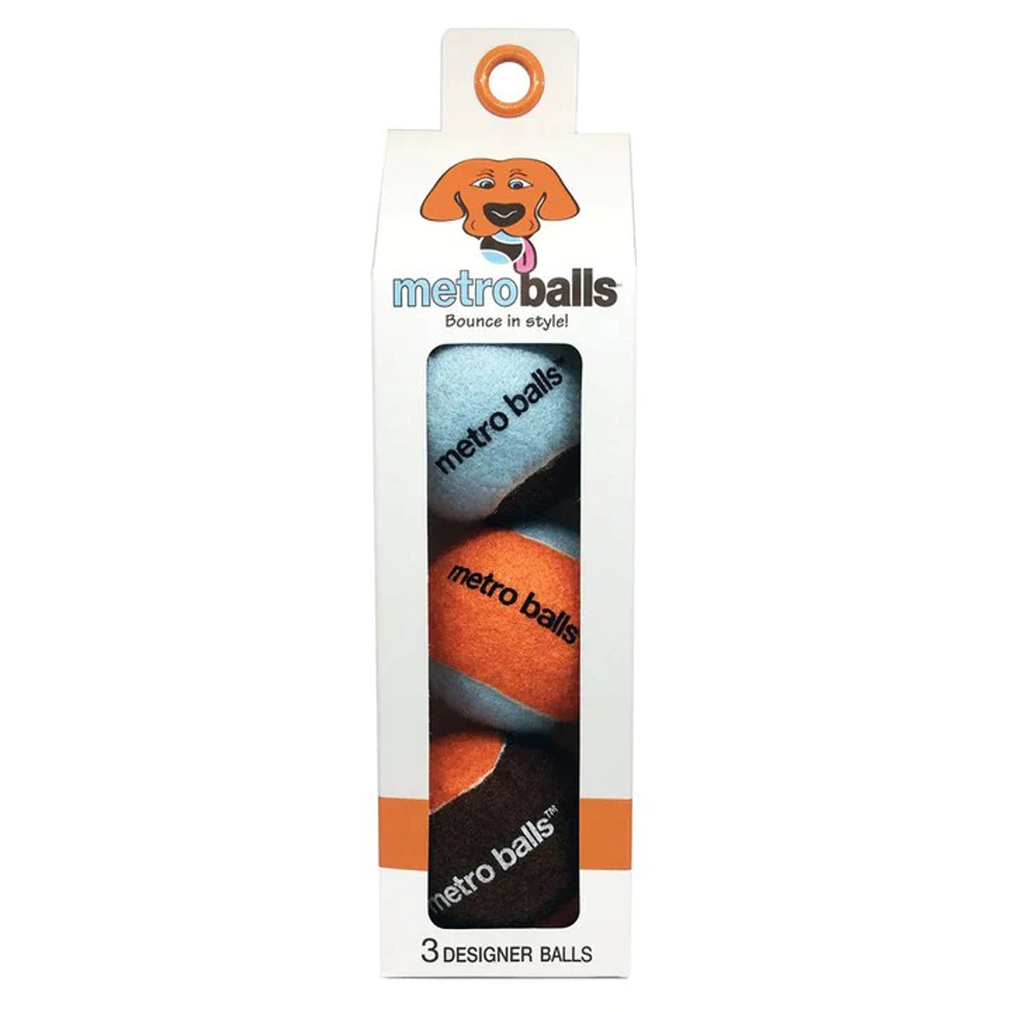 Metro Paws Metro Balls Orange 3Ct