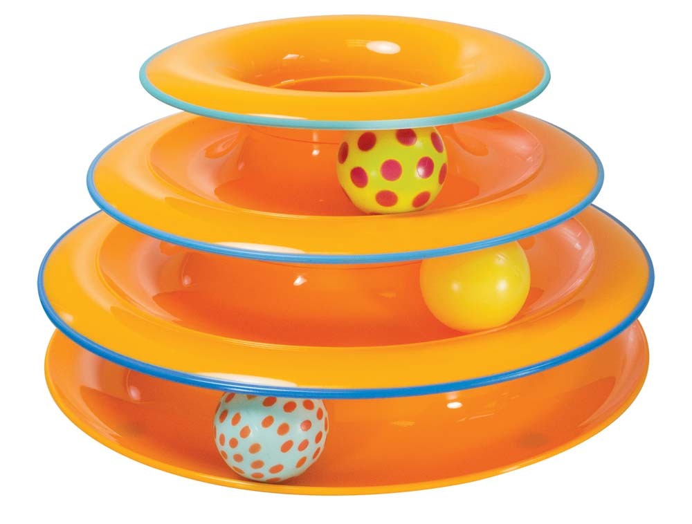 Petstages Tower of Tracks Cat Toy Orange