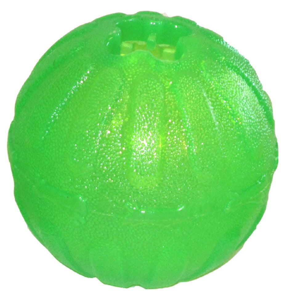 Starmark Fun Ball Dog Toy Green, 1ea/LG, 4 in