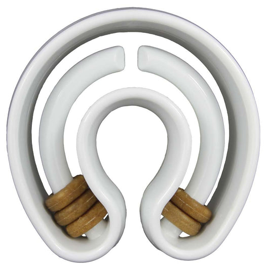 Starmark Treat Ringer Dog Toy Horseshoe White, 1ea/One Size