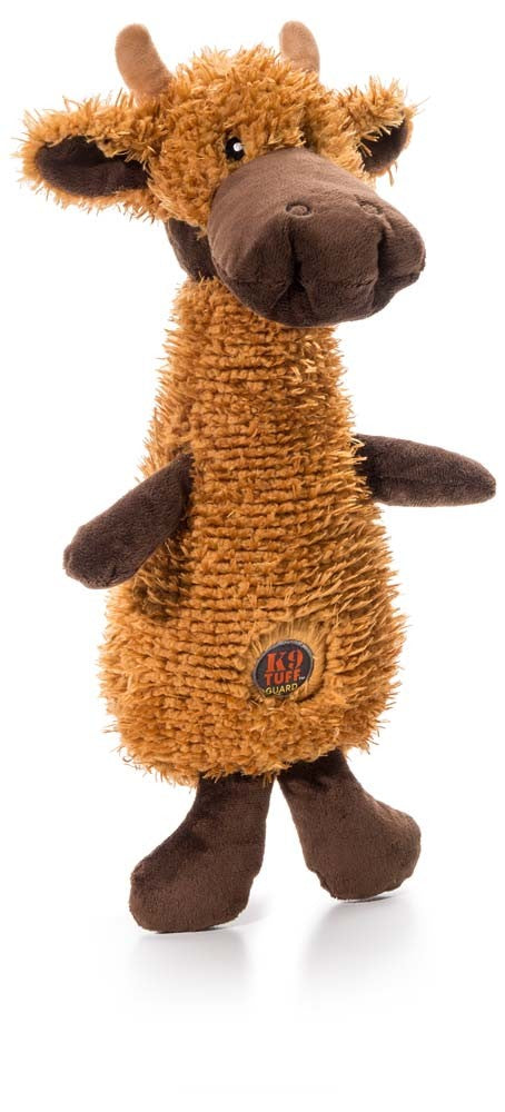 Charming Pet Products Scruffles Moose Plush Dog Toy Brown Large