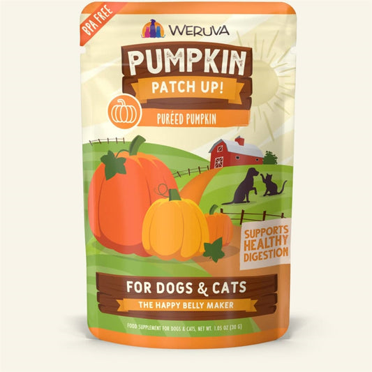 Weruva Dog Pur?ed Pumpkin Supplement 1.05oz. Pouch Case Of 12