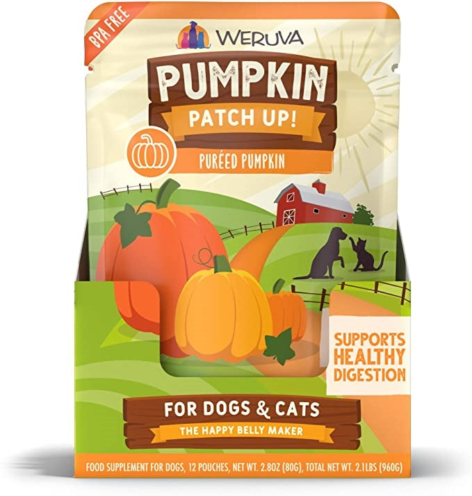 Weruva Dog Pur?ed Pumpkin Supplement 2.8oz. Pouch Case Of 12