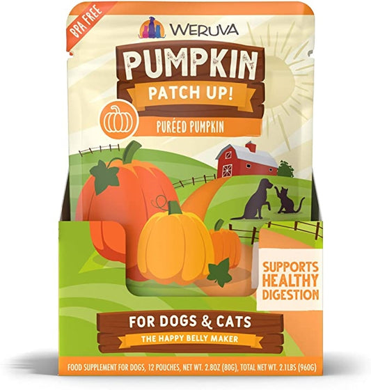 Weruva Dog Pur?ed Pumpkin Supplement 2.8oz. Pouch Case Of 12