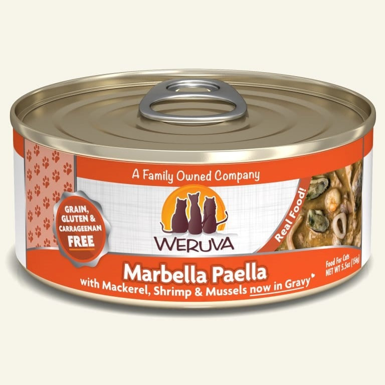 Marbella Paella with Mackerel, Shrimp & Mussels in Gravy (5.5 oz Can)