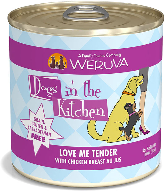 Dogs In The Kitchen Love Me Tender with Chicken Breast Au Jus 10oz. (Case Of 12)