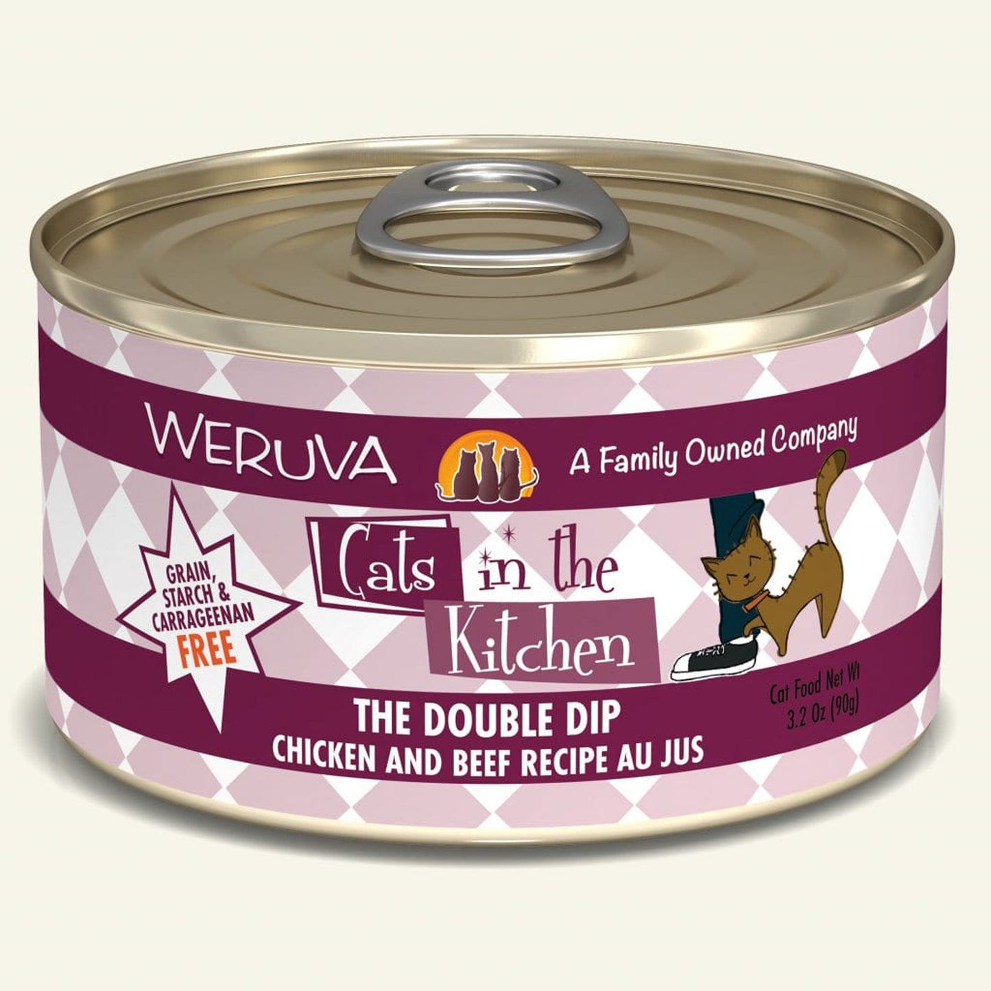 Cats In The Kitchen The Double Dip Chicken and Beef Recipe 3.2oz. (Case Of 24)