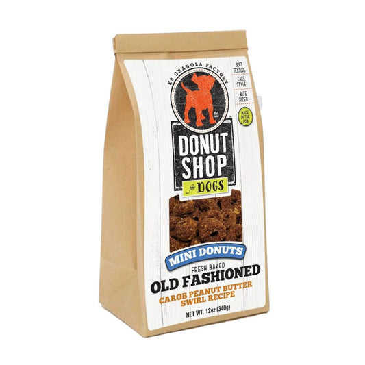 K9 Granola Mini Donuts, Carob Peanut Butter Swirl 12oz