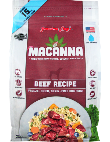 Grandma Lucys Dog Macanna Ana Grain Free Free Beef 3 Lbs.