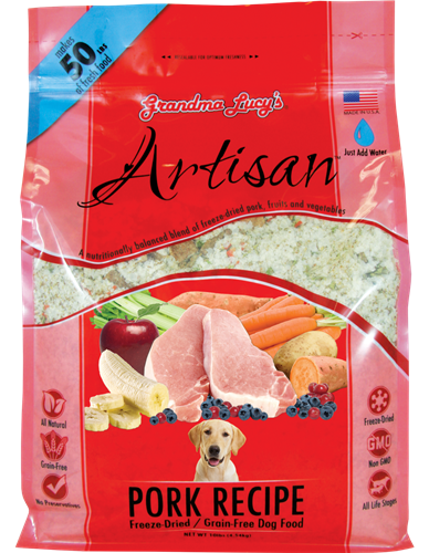 Grandma Lucys Dog Artisian Grain Free Pork 3 Lbs.