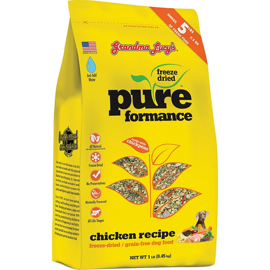 Grandma Lucys Dog Freeze-Dried Pure Grain Free Chicken 1Lb