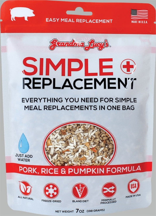 Grandma Lucys Dog Freeze Dried Simple Replacement Pork 7 Oz