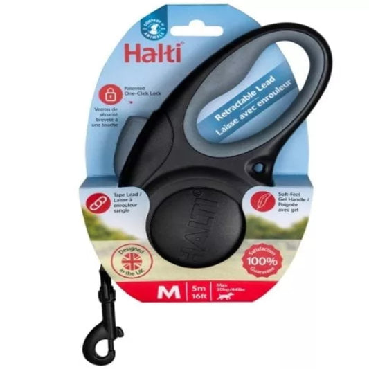 The Company Of Animals Dog Halti Retractable Lead Black Large