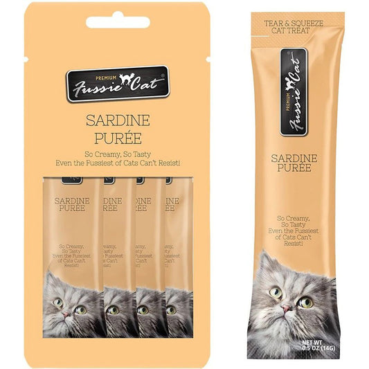 Fussie Cat Puree Sardine 2oz/18count