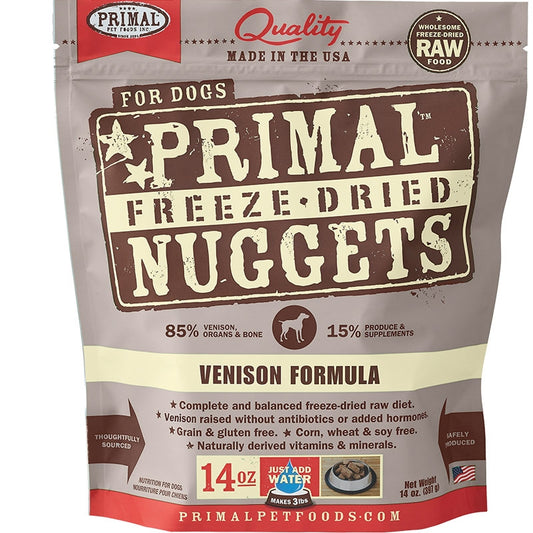 Primal Dog Freeze-Dried Venison 14oz.