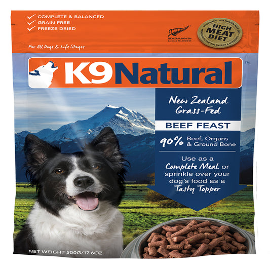 K9 Natural Dog Freeze Dried Beef 8 Lbs