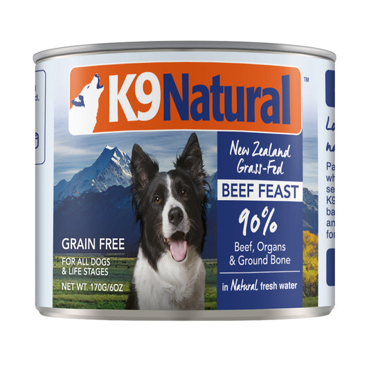 K9 Natural Dog Beef 6 Oz.(Case Of 24)