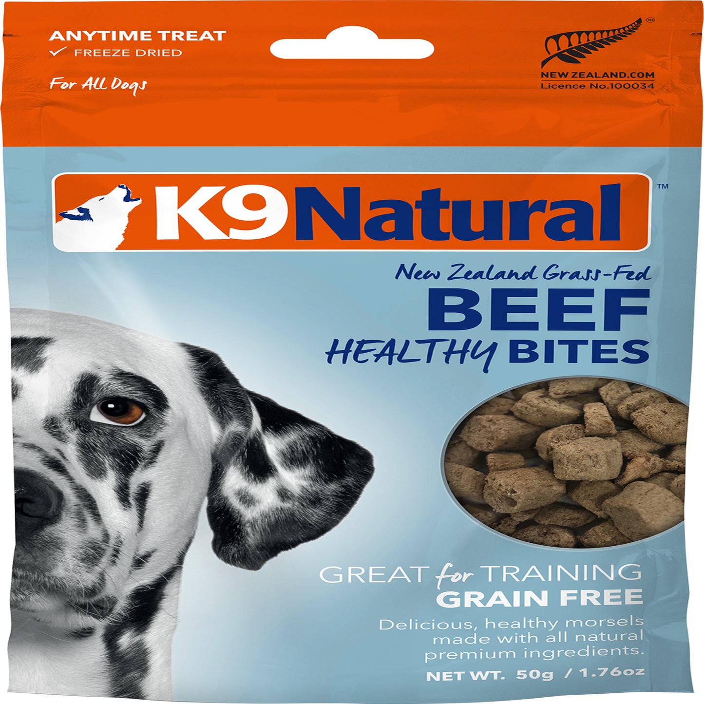 K9 Natural Dog Freeze Dried Bites Beef 1.76 Oz.