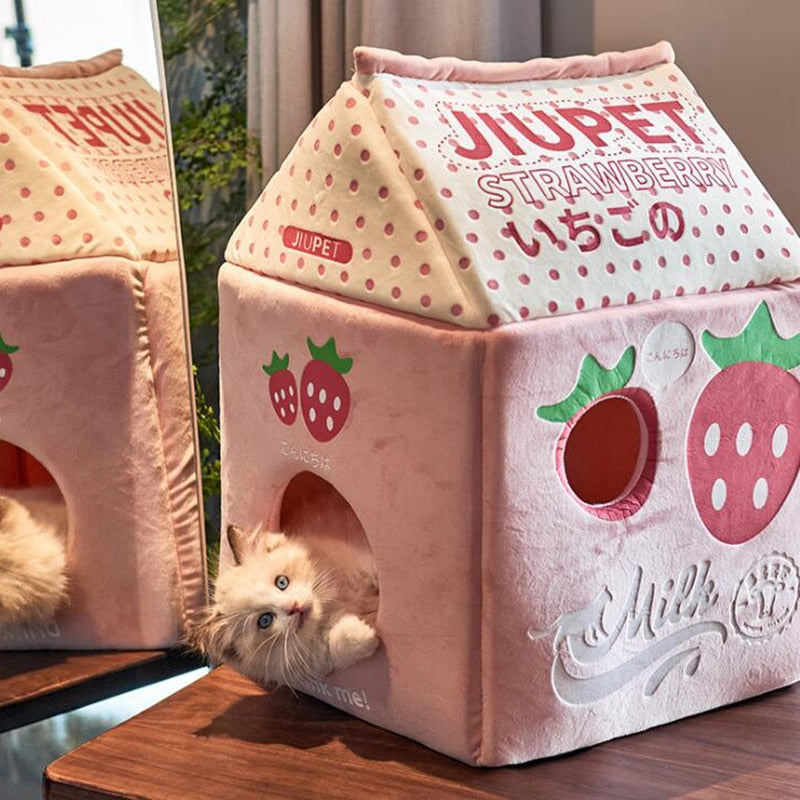 Milk Carton Cat House